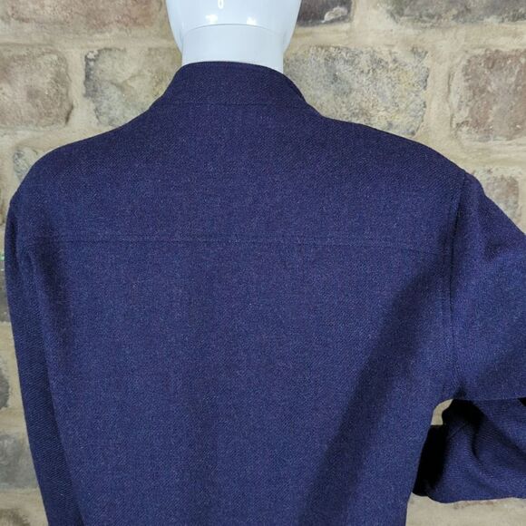 vintage James Pringle of Scotland wool coat Woman's size 14 Blue - Picture 7 of 16
